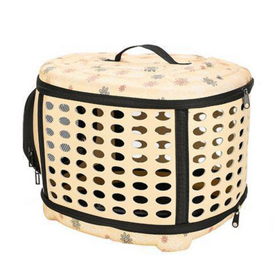 Ceļojumu mājdzīvnieku soma Kaķu ziedu nēsātāji Somas Elpojošs Rozā Salokāms Mazs Suņi Āra Plecu soma Saliekama Kaķu pārnēsāšana