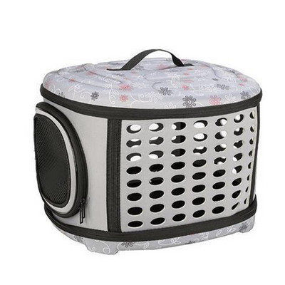 Ceļojumu mājdzīvnieku soma Kaķu ziedu nēsātāji Somas Elpojošs Rozā Salokāms Mazs Suņi Āra Plecu soma Saliekama Kaķu pārnēsāšana