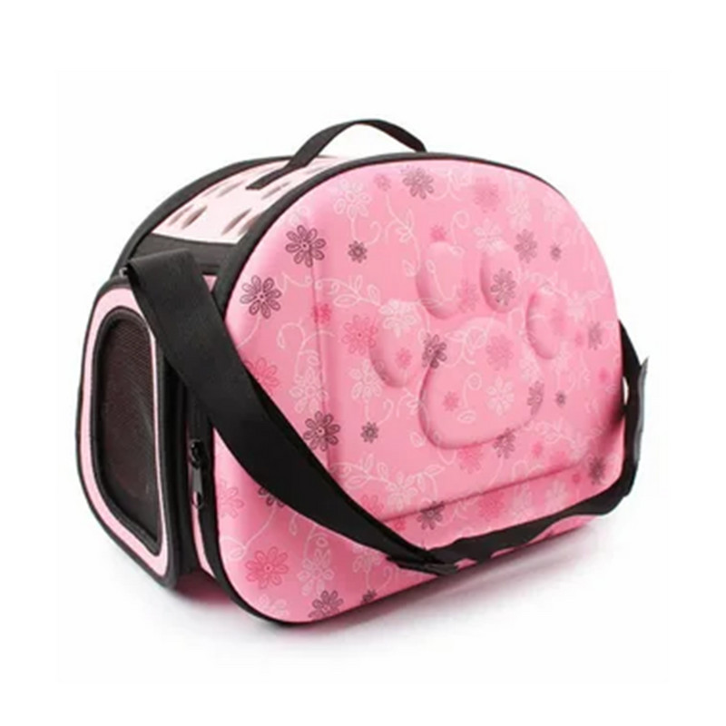 Ceļojumu mājdzīvnieku soma Kaķu ziedu nēsātāji Somas Elpojošs Rozā Salokāms Mazs Suņi Āra Plecu soma Saliekama Kaķu pārnēsāšana