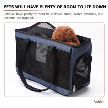 Pet Out Bag Bunny Carrier Αναπνεύσιμο σακίδιο πλάτης γάτας Pomeranian Outdoor Puppy Grid Carrying Pouch Travel Duffle για