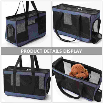 Pet Out Bag Bunny Carrier Αναπνεύσιμο σακίδιο πλάτης γάτας Pomeranian Outdoor Puppy Grid Carrying Pouch Travel Duffle για