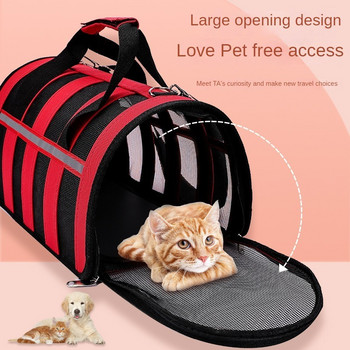 2024 Νέα Mesh Carrier Pet Carrier ανθεκτική στη φθορά Oxford, υφασμάτινη φορητή τσάντα γάτας νοσοκομείου