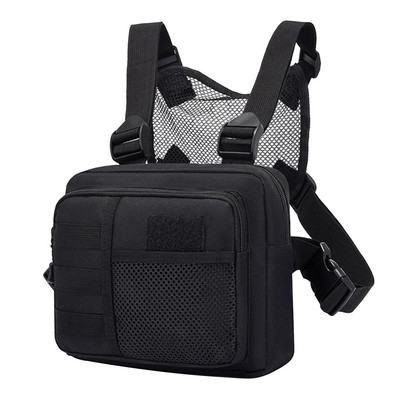 Tactics Vest Bag Streetwear Punck Chest Bag Modna prijenosna Oxford višenamjenska višestruka džepova Vodootporna za trčanje Putovanje