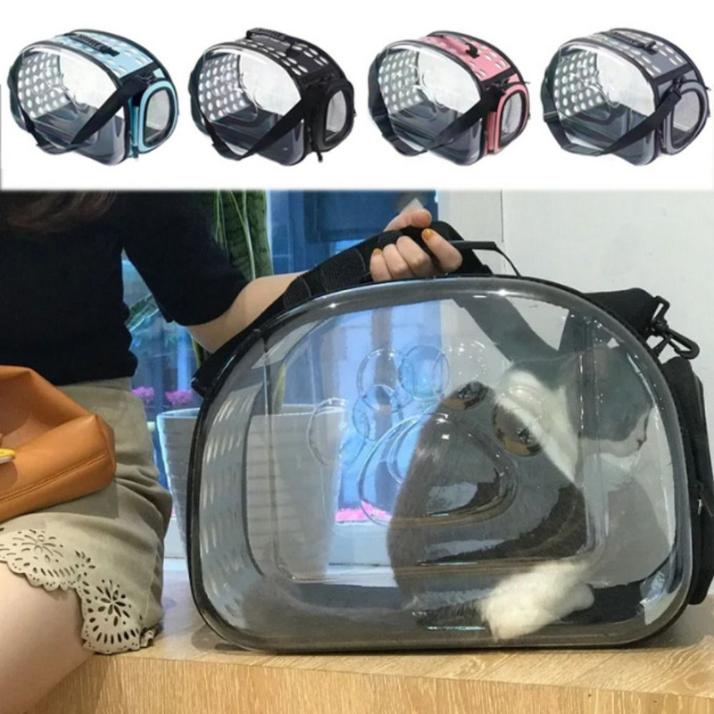 EVA Cat Outdoor ceļojumu rokassomiņa Elpojoša, caurspīdīga pārnēsājama kaķu soma, noņemama liela ietilpības mājdzīvnieku plecu soma ārā