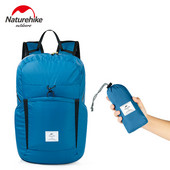 Naturehike 22L Outdoor Camping Εξαιρετικά ελαφρύ και μεγάλης χωρητικότητας Πτυσσόμενο σακίδιο πλάτης σιλικόνης Τσάντα αποθήκευσης ταξιδιού