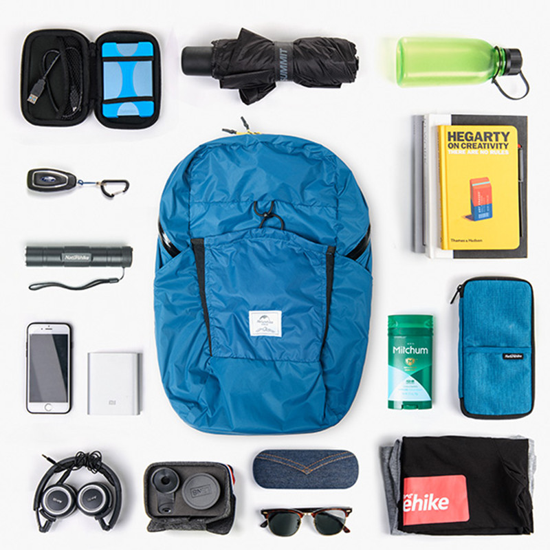 Naturehike 22L kampiranje na otvorenom, ultra lagana i velikog kapaciteta, sklopiva silikonska ruksak, putna torba za pohranu