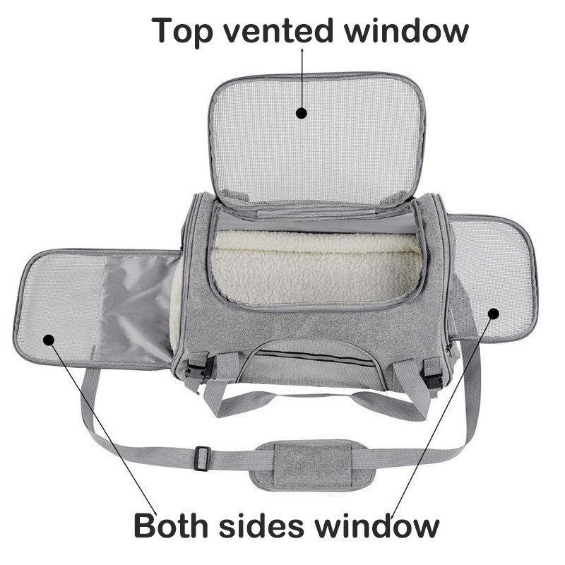 Nosilice za mačke Prijenosna prozračna sklopiva torba Mačka Nosiljka za pse za mačke Male pse Transportne torbe Putna torba za kućne ljubimce