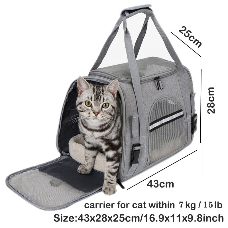 Nosilice za mačke Prijenosna prozračna sklopiva torba Mačka Nosiljka za pse za mačke Male pse Transportne torbe Putna torba za kućne ljubimce