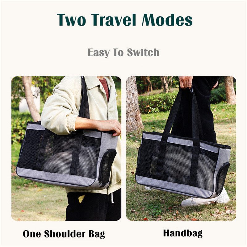 Hanpanda zimska topla prijenosna torba za kućne ljubimce od zadebljane Oxford tkanine velikog kapaciteta na jedno rame Outing prijenosna 360° prozračna torba za mačke