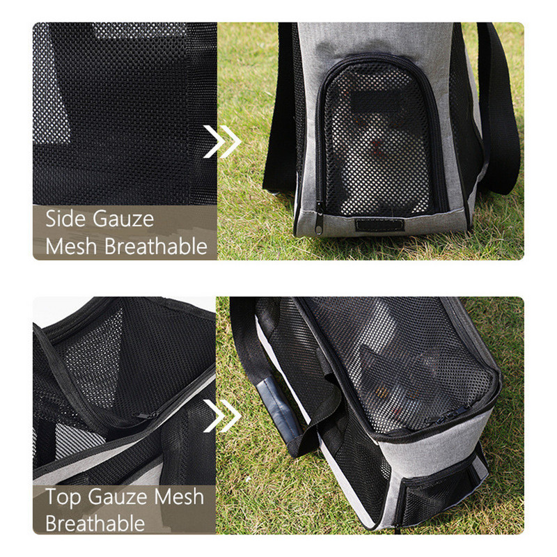 Hanpanda zimska topla prijenosna torba za kućne ljubimce od zadebljane Oxford tkanine velikog kapaciteta na jedno rame Outing prijenosna 360° prozračna torba za mačke