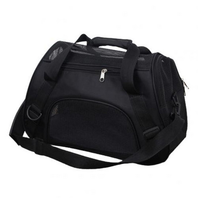 Pārnēsājams salokāms suņu kaķu pārvadātājs elpojošs sieta ceļojumu būris Crossbody somas turētājs kaķu suņu aksesuāriem