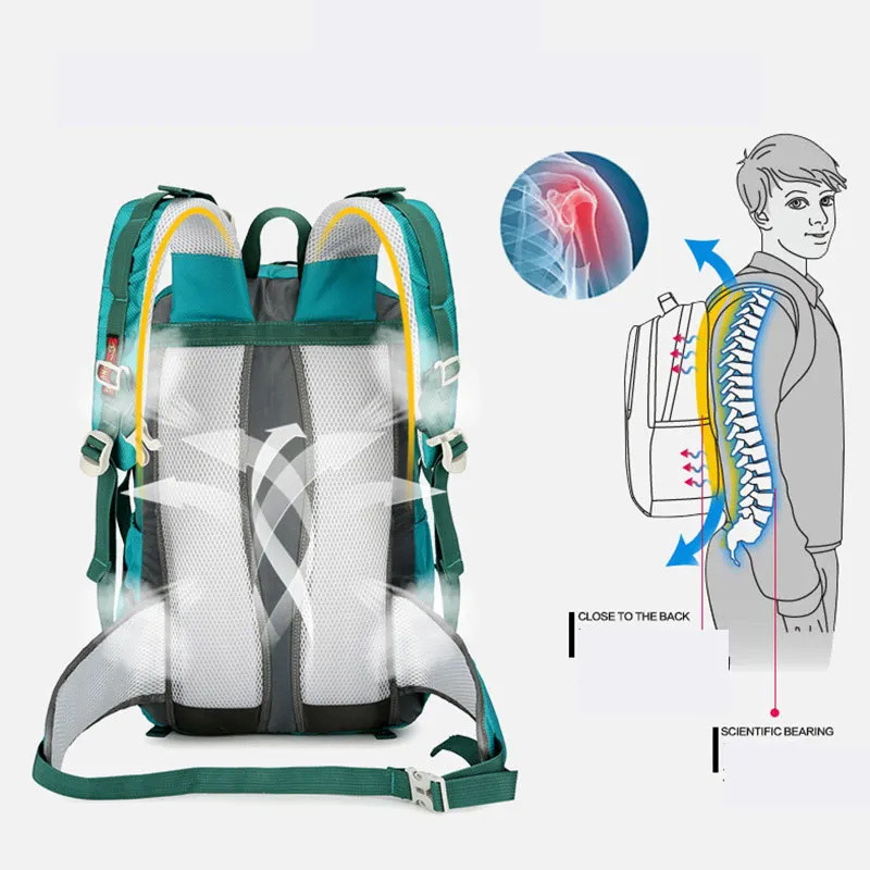 Pārgājienu soma Ūdensizturīga āra ceļojumu soma Militārā mugursoma Pārgājienu kempinga soma Jauniešu sporta soma Vīriešu un sieviešu mugursoma