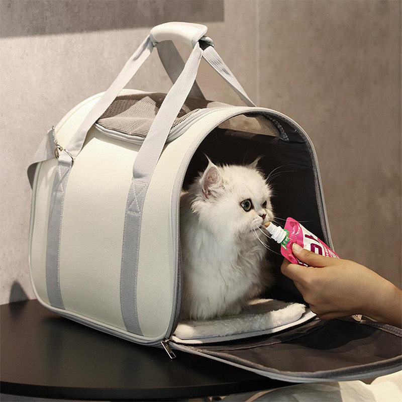 Prijenosne torbe za nošenje, prozračne sklopive nosiljke za kućne ljubimce od Oxford tkanine velikog kapaciteta za putovanja na otvorenom (42 x 24 x 30 cm)