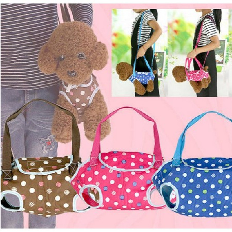 Преносима чанта за носене на домашни любимци Изискана мека цветна ръчна раница Чанта за през рамо за кучета Котки Пътуване на открито