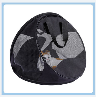 Pārnēsājama kaķu soma Iziet pārnēsājama trīsstūris pārnēsājama kaķa elpojoša saliekama mājdzīvnieka soma Suņu soma injekcijas kastrēta soma