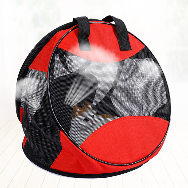 Pārnēsājama kaķu soma Iziet pārnēsājama trīsstūris pārnēsājama kaķa elpojoša saliekama mājdzīvnieka soma Suņu soma injekcijas kastrēta soma