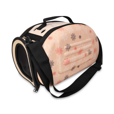 Cūku kāmja salokāma suņu pārnēsāšanas soma Ceļojumu mājdzīvnieku elpojoša rokassomiņa Pārnēsājama saliekamā mājdzīvnieku būra pārnēsāšanas soma kaķu sunim