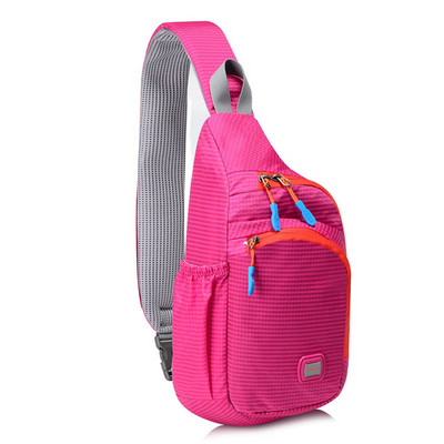 Geantă pentru sport în aer liber din nailon, impermeabilă, bărbați, femei, alpinism, drumeții, ciclism, suport pentru sticle, geantă pentru piept pe umăr