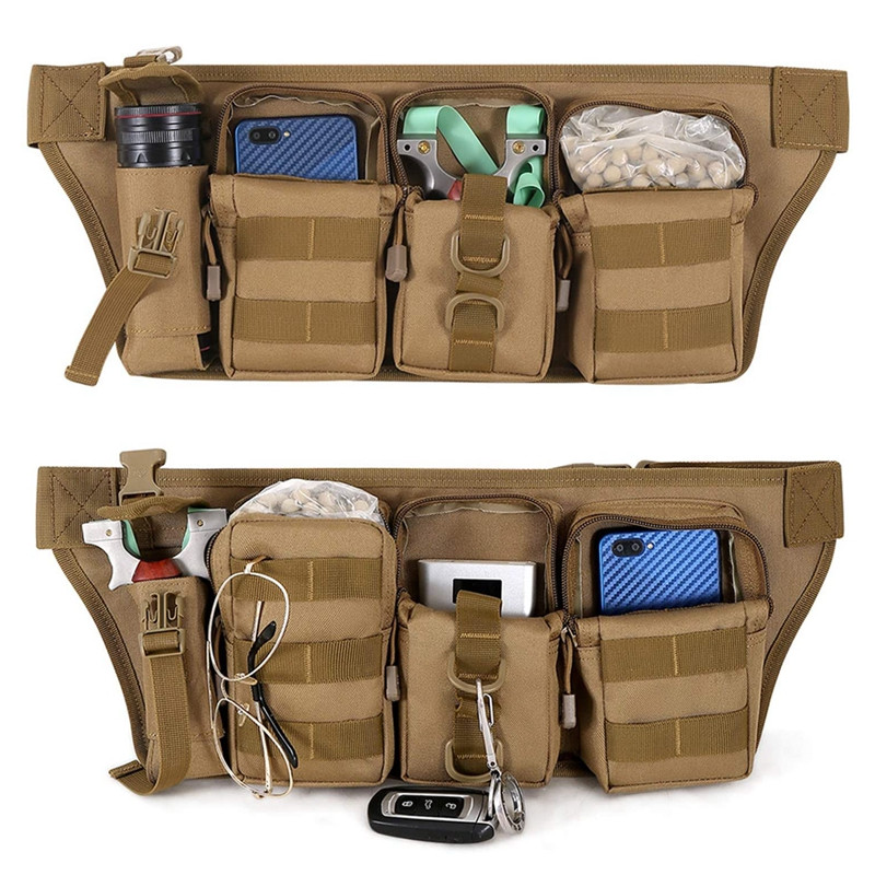 Multi Pocket EDC Tools Sling jostas soma tālruņiem Luktura maisiņš EDC Fanny Pack Bag Mode Medību jostas soma EDC organizators
