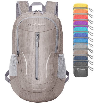 Rucsac pliabil ultraușor de 25 litri Rucsac de călătorie ambalabil, impermeabil, în aer liber pentru bărbați, femei, ciclism, camping, drumeții, geantă sport