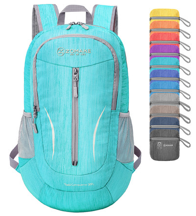 Rucsac pliabil ultraușor de 25 litri Rucsac de călătorie ambalabil, impermeabil, în aer liber pentru bărbați, femei, ciclism, camping, drumeții, geantă sport