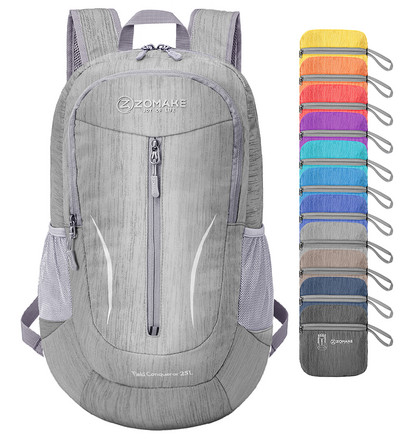 Rucsac pliabil ultraușor de 25 litri Rucsac de călătorie ambalabil, impermeabil, în aer liber pentru bărbați, femei, ciclism, camping, drumeții, geantă sport