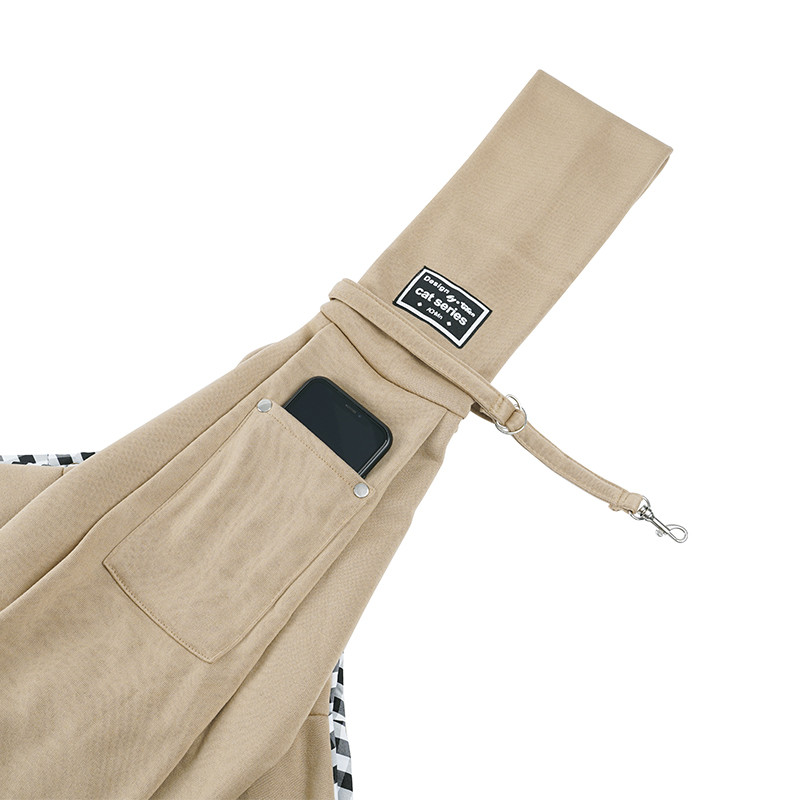 Kokvilnas ērta suņu soma Pet Out Crossbody plecu soma āra ceļojumu pārnēsājama kaķa kucēna siksnas soma Mājdzīvnieku pārnēsāšanas piederumi