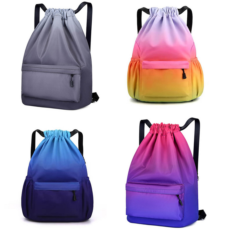 Rucsac cu mingi de sport în aer liber Geantă cu șnur Geantă de buzunar impermeabilă pentru camping Geantă portabilă de depozitare pentru baschet de capacitate mare