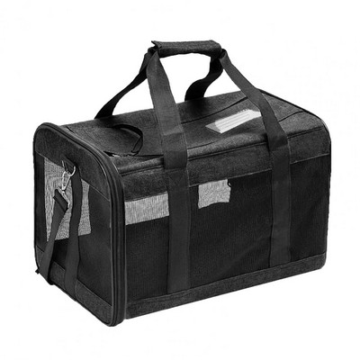 Pretpazaudēšanas soma salokāma mājdzīvnieku soma Augstas kvalitātes pārnēsājama kaķu soma, elpojoša sietiņa, gluda kabata pret pazaudēšanu kucēnam