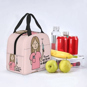 Enfermera En Apuros Doctor Nurse Lunch Bag Women Portable Cooler Θερμομονωμένο κουτί μεσημεριανού γεύματος Αποθήκευση τροφίμων Bento Box