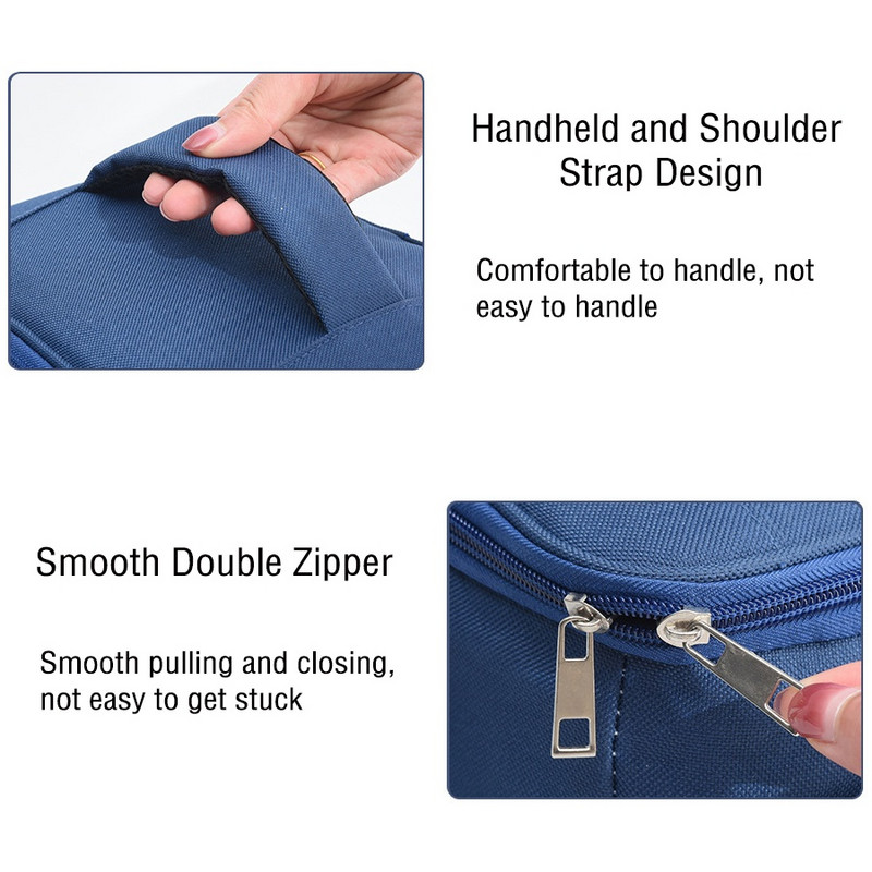 ISKYBOB vīriešu pusdienu soma atkārtoti lietojama pusdienu kaste ar regulējamu plecu siksnu āra Oksfordas auduma lielas ietilpības izolācijas soma