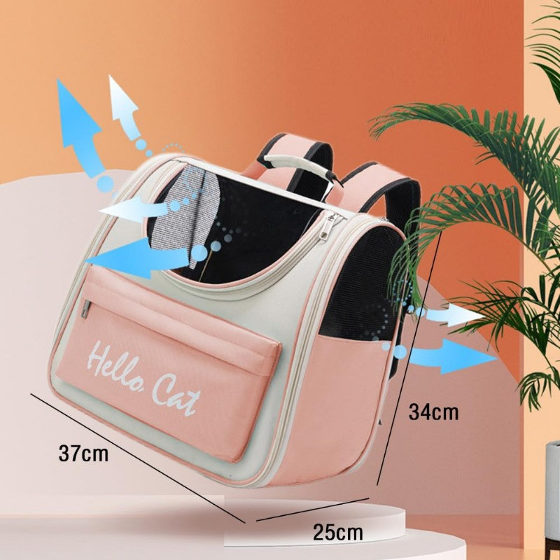 Prijenosna prozračna torba za mačke Torba za kućne ljubimce otporna na Oxford tkaninu Ruksak za kućne ljubimce na otvorenom Sklopiva torba za transport mačaka