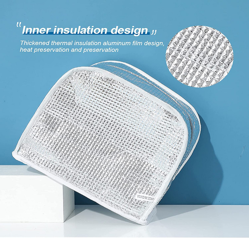 Pārnēsājama pusdienu kaste sievietēm, meitenēm, aukstuma maiss, ledus iepakojuma izolācijas iepakojums, izolēts termiski pārtikas piknika maisiņu maisiņš bērniem bērniem