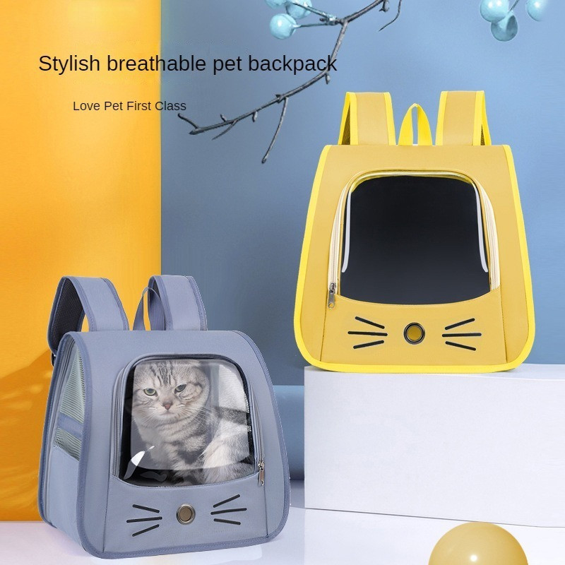 Kaķu soma izbraukšanai Pārnēsājama mugursoma kaķiem visu gadu elpojošs, stresa noturīgs kaķu būris, suņu soma