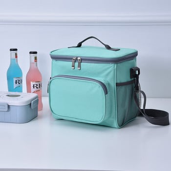 Oxford Insulated Lunch Bag μεγάλης χωρητικότητας Θερμικό κουτί πικνίκ PEVA εξωτερικού χώρου με ιμάντα ώμου Αδιάβροχο πακέτο ψύξης