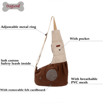 Pets Pets Puppy Carrier Mesh Oxford Shoulder τσάντα Εξωτερικοί ιμάντες ταξιδιού για γάτες σκύλους Kitten Breathable Comfort Tote Shoulder Bag