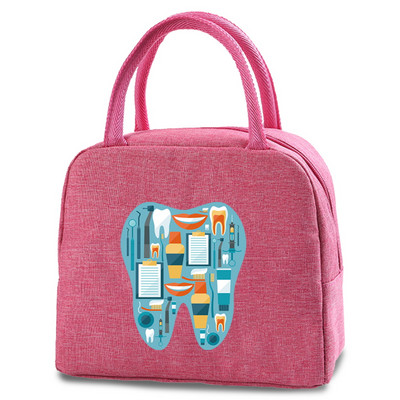 Izolirane toplinske torbe za ručak Termalna kutija za piknik za žene Bento kutija za dječake Termo torbica Posuda za ispis svježih zubi Bento torbica