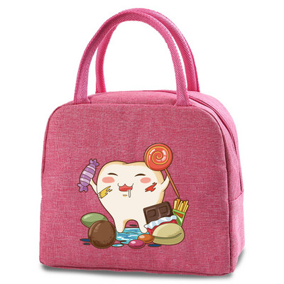 Izolirane toplinske torbe za ručak Termalna kutija za piknik za žene Bento kutija za dječake Termo torbica Posuda za ispis svježih zubi Bento torbica