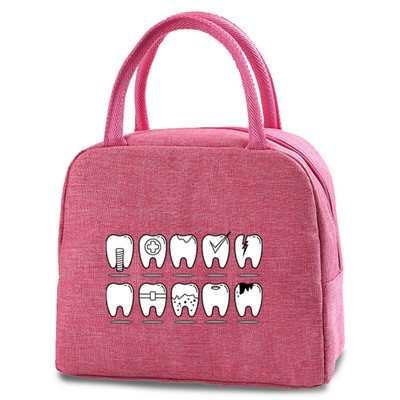 Izolirane toplinske torbe za ručak Termalna kutija za piknik za žene Bento kutija za dječake Termo torbica Posuda za ispis svježih zubi Bento torbica