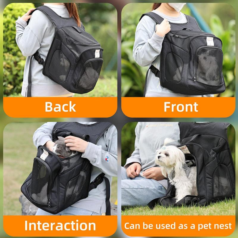 Mājdzīvnieku mugursoma plecu soma āra regulējama elpojoša mugursomas pārvadātājs mājdzīvnieku sunim Pārnēsājams ventilējams tīkls mājdzīvniekiem Kaķiem Suņiem