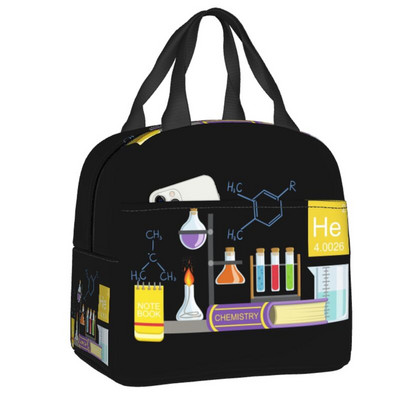 Znanost Kemija Uzorak Izolirane torbe za ručak za žene Biologija Termalni hladnjak za ponovno korištenje Kutija za ručak Posao Škola Putovanja