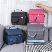 Pusdienu soma Necaurlaidīga ūdensnecaurlaidīga atkārtoti lietojama, izolēta termosoma sievietēm Vīriešu daudzfunkcionāls dzesētājs un siltu pusdienu kaste