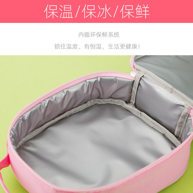 Bērnu multfilmu pusdienu soma Pārnēsājama izolēta termiskā pusdienu kaste piknika piederumu somas Piena pudele meitenēm zēnu konservēšanas rokassomiņa