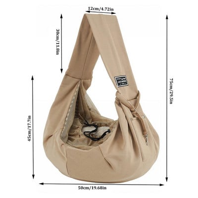 Пътна чанта с прашка за кучета Преносима чанта за носене на рамо Кучешка чанта за разходка на котка Чанта за носене в чанта за туризъм Разходки и езда