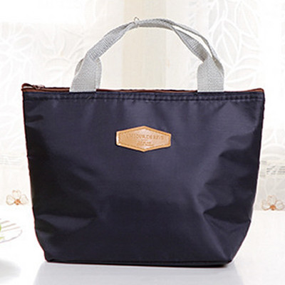 Pusdienu kaste kempinga piknika soma Pusdienu soma vienkrāsaina pārnēsājama izolēta ledusskapja aukstā ēdiena dzesētāja termiskā soma rokassomiņa karsta