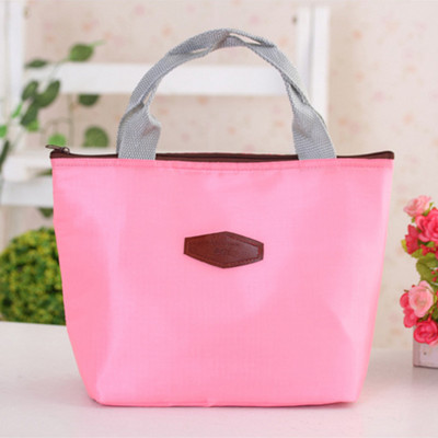 Pusdienu kaste kempinga piknika soma Pusdienu soma vienkrāsaina pārnēsājama izolēta ledusskapja aukstā ēdiena dzesētāja termiskā soma rokassomiņa karsta