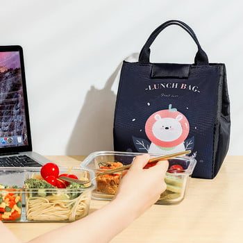 Cartoon Cooler Lunch Bag For Picnic Kids Γυναικείες Ταξιδιωτικές Θερμικό Πρωινό Οργανωτής Αδιάβροχη τσάντα αποθήκευσης Κουτί γεύματος