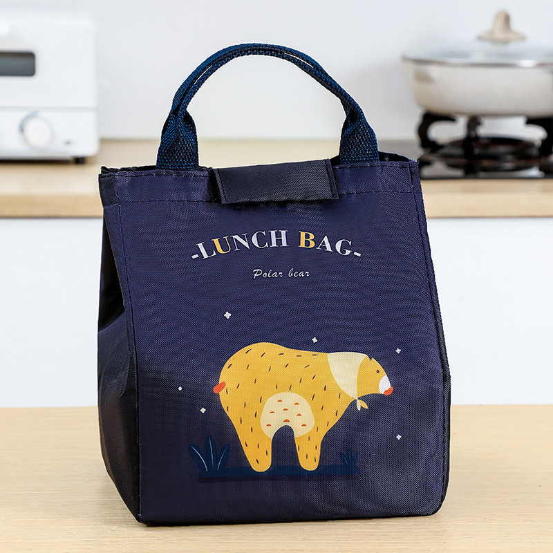 Karikatūras dzesētāja pusdienu soma piknika bērniem Sieviešu ceļojumu termiskās brokastu organizators izolēta ūdensizturīga uzglabāšanas soma pusdienu kaste