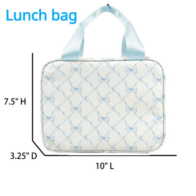 Neilona pusdienu soma dzesētāja soma Termiskā soma Pārnēsājama pusdienu kastīte Ledus iepakojums Tote Pārtikas piknika maisiņi Krāsains pusdienu soma Dāvana uz skolu