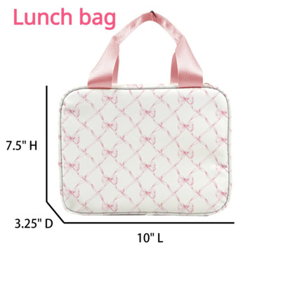 Neilona pusdienu soma dzesētāja soma Termiskā soma Pārnēsājama pusdienu kastīte Ledus iepakojums Tote Pārtikas piknika maisiņi Krāsains pusdienu soma Dāvana uz skolu